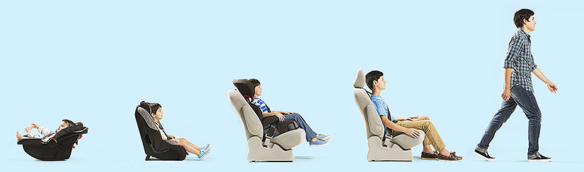 Different types of car seats